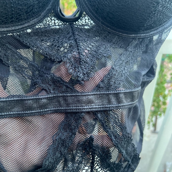 Curvy Couture Black Lace Bra with Underwire Support NWOT - Picture 3 of 10